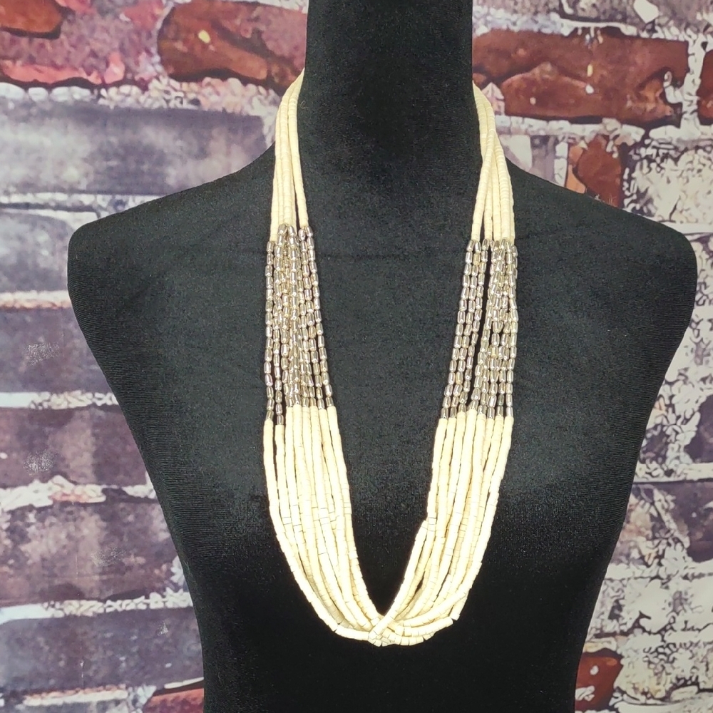 Artisan Crafted Multi Strand Heshi Necklace